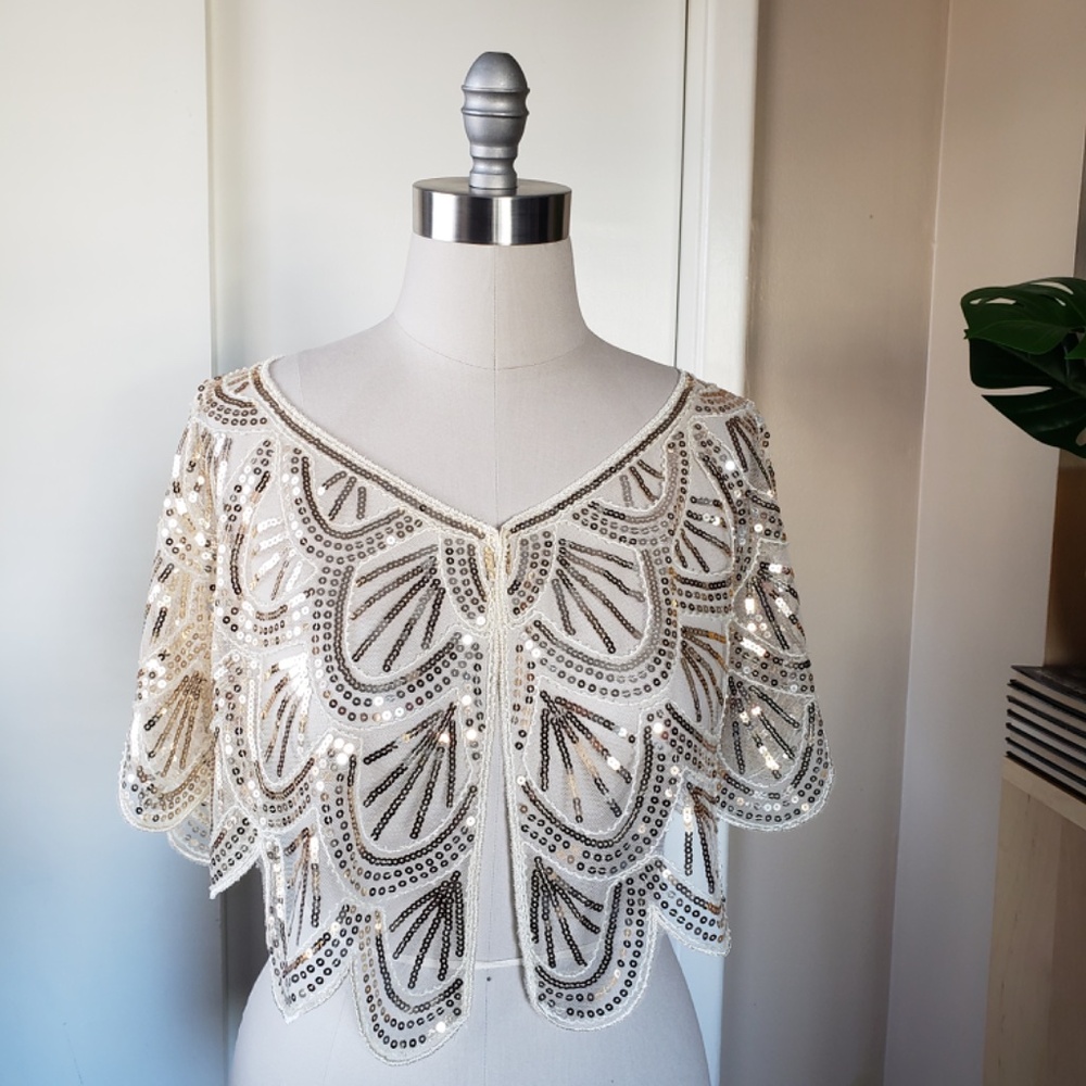 Gold Sequins Shawl NEW!